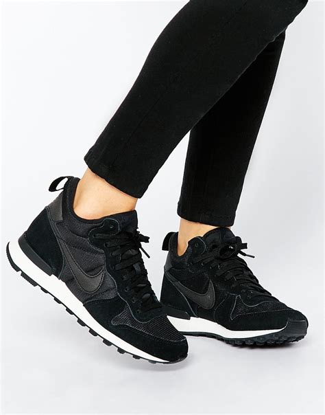 nike internationalist mid zwart